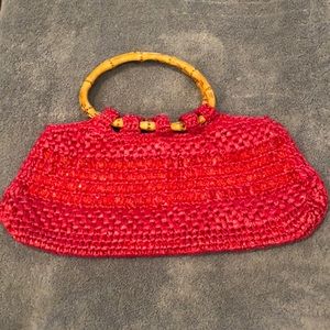 Bamboo Handle Satchel